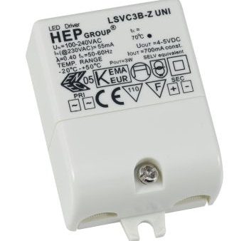 Ansell Lighting AD3W 700  Constant Current Non-Dimmable 3W 700mA LED Driver on Sale