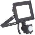 Ansell Lighting AEDELED10 CW PIR  Eden 10W 4000K Black LED Floodlight with PIR For Cheap