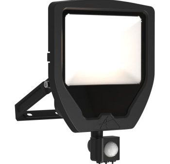 Ansell Lighting ACAE50 1 WW B PIR  Calinor EVO 50W 3000K Black LED Floodlight with PIR Online Hot Sale