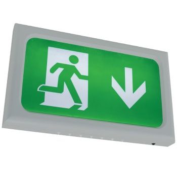 Ansell Lighting AENLED 3M SG  Encore Silver Grey 2.6W Maintained Non-Maintained LED Exit Sign For Discount