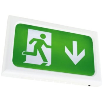 Ansell Lighting AENLED 3M W ST  Encore White 2.6W Maintained Non-Maintained Self-Test LED Exit Sign Hot on Sale