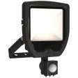 Ansell Lighting ACAE30 1 WW B PIR  Calinor EVO 30W 3000K Black LED Floodlight with PIR Online