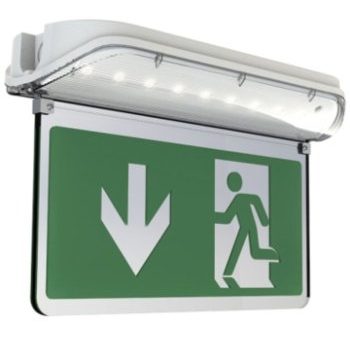 Ansell Lighting AHARLED L AD  Double Sided Arrow Down Legend for Harrier LED Exit Sign For Sale