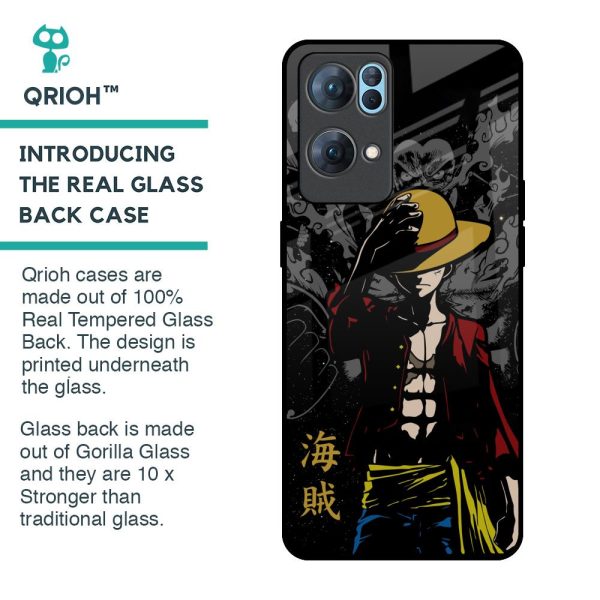 Dark Luffy Glass Case for Oppo Reno7 Pro 5G Cheap