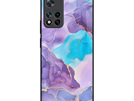 Alcohol ink Marble Glass Case for Mi 11i on Sale