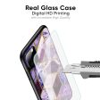 Purple Rhombus Marble Glass Case for Mi 11i Supply