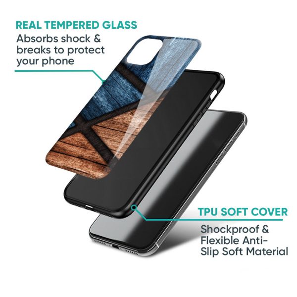 Wooden Tiles Glass Case for Oppo Reno7 5G Discount