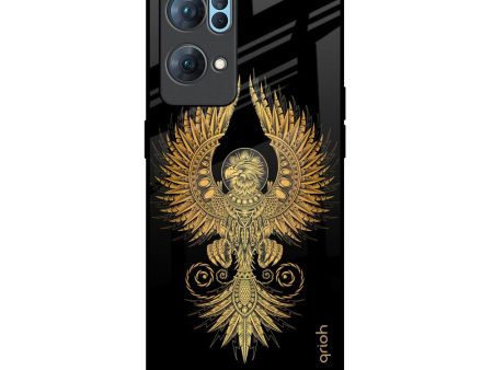 Mythical Phoenix Art Glass Case for Oppo Reno7 Pro 5G Online now