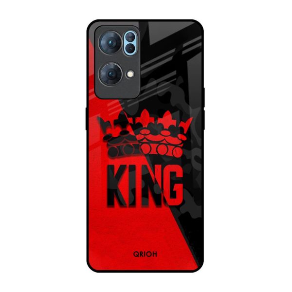 I Am A King Glass Case for Oppo Reno7 Pro 5G Fashion