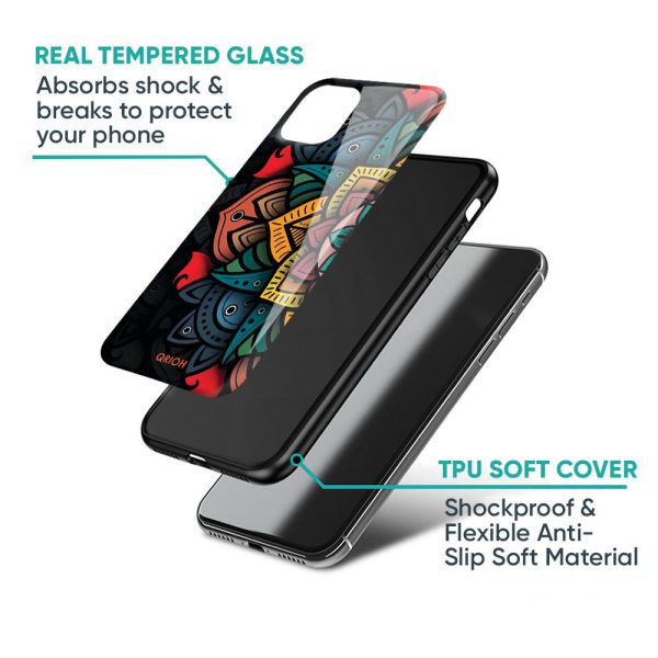 Retro Gorgeous Flower Glass Case for iPhone 15 Pro Max on Sale