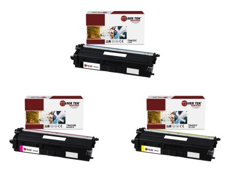 3 Pack Brother TN-433 CYM Compatible Toner Cartridge | Laser Tek Services Online Sale