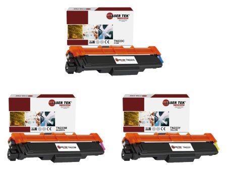 3 Pack Brother TN-223 CYM Compatible Toner Cartridge | Laser Tek Services Online Hot Sale