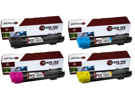 4 Pack Compatible Xerox 6700 High Yield Replacement Toner Cartridges for the Xerox Phaser 6700 (1 Black, 1 Cyan, 1 Magenta, 1 Yellow) Supply