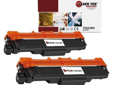 2 Pack Brother TN-223 Black Compatible Toner Cartridge | Laser Tek Services For Discount