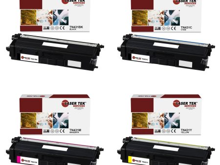 4 Pack Brother TN-431 BCYM Compatible Toner Cartridge | Laser Tek Services Discount