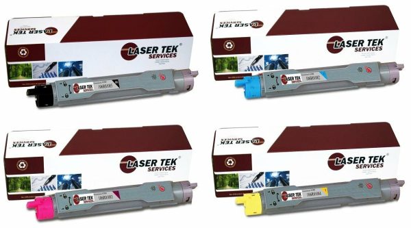 4 Pack Compatible Xerox Phaser 6300 Toner Cartridge Replacements for the Xerox 106R01085, 106R01082, 106R01083, 106R01084 (Black, Cyan, Magenta, Yellow) Online Sale