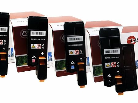 4 Pack Compatible Xerox Phaser 6022 Toner Cartridge Replacements for the Xerox 106R02759, 106R02756, 106R02757, 106R02758 (Black, Cyan, Magenta, Yellow) Fashion